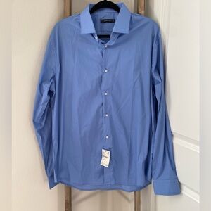 NWT - JB Britches - Men's Blue Dress Shirt